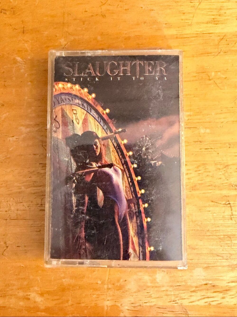 Slaughter Stick It to Ya Vintage Cassette Tape 1990 Chrysalis Records (9097)